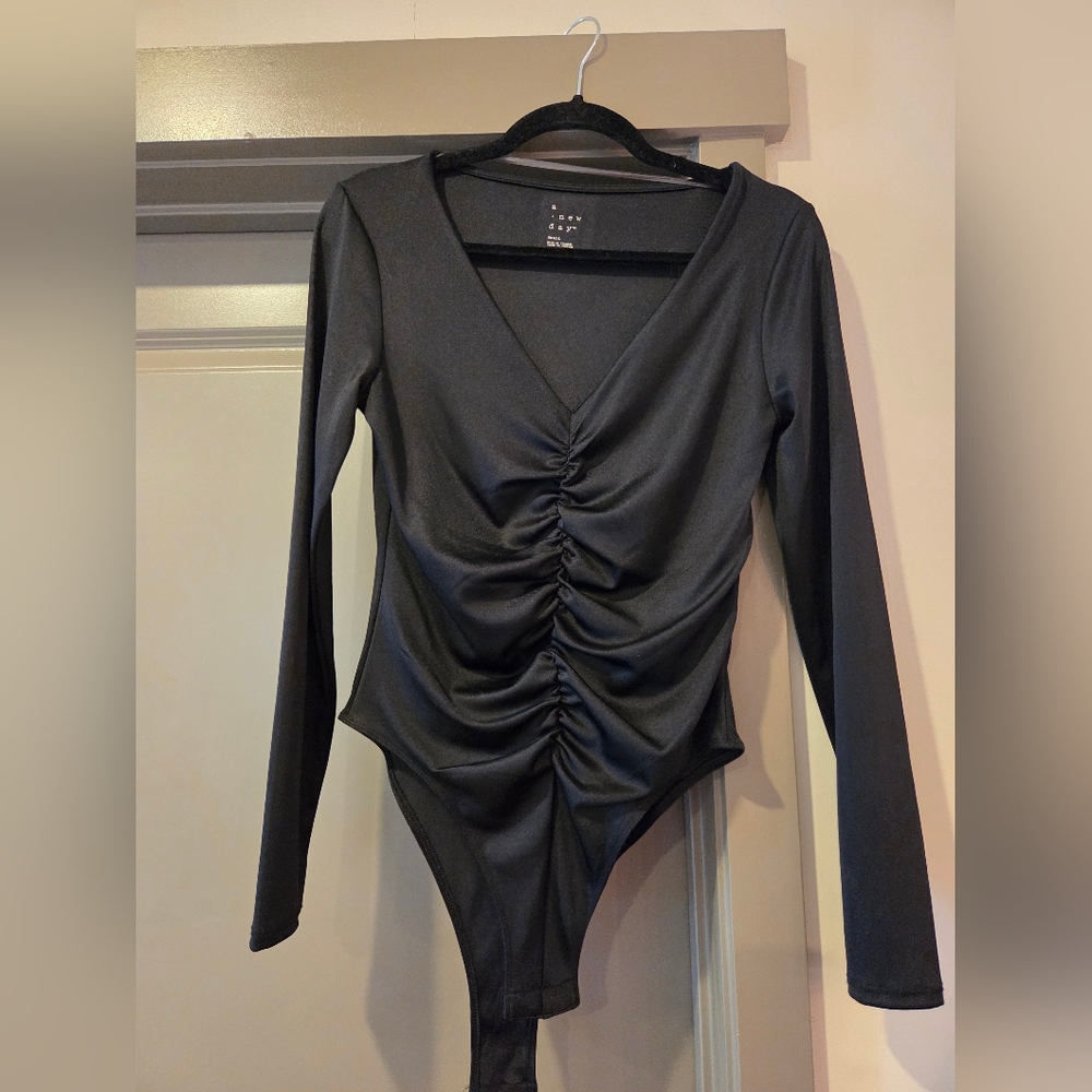 A New Day Black Long Sleeve Top